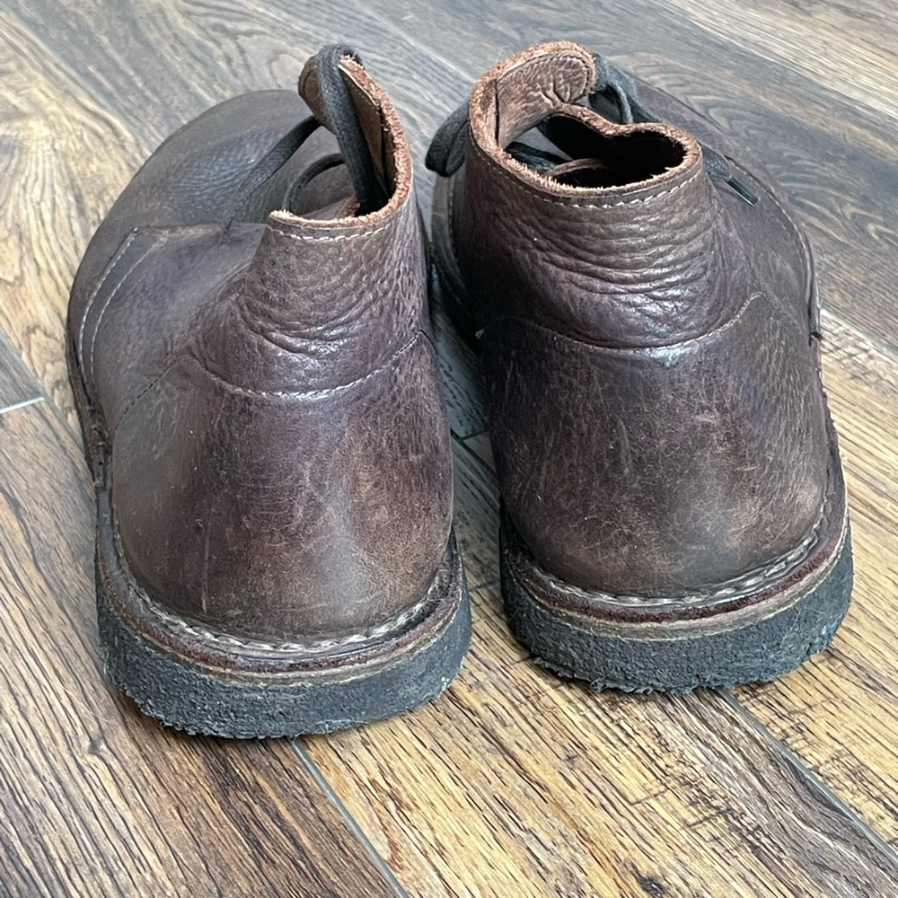 J Crew McCallister desert boots sz 11 in oiled brown leather - Picture 5 of 7